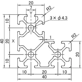 アルミフレーム System20 青木精密工業