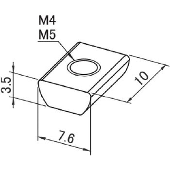 アルミフレーム System20 用専用ナット 青木精密工業