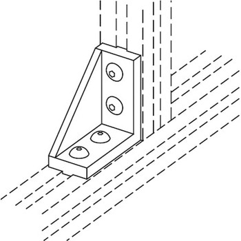 アルミフレーム System20 用アングルブラケット 青木精密工業