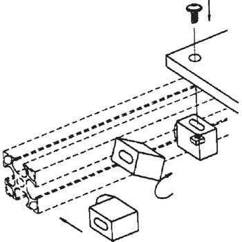アルミフレーム System20 用アジャストブロック 青木精密工業