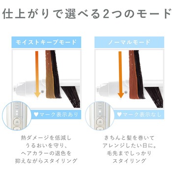 カール ヘアアイロン コテ  26mm/32mm マイナスイオン 6段階温度調節 100~200℃ 立ち上り約40秒 自動熱制御 自動電源OFF スチーム機能 海外対応 elims シェルホワイト テスコム