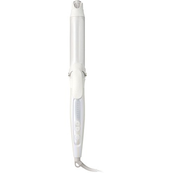 カール ヘアアイロン コテ  26mm/32mm マイナスイオン 6段階温度調節 100~200℃ 立ち上り約40秒 自動熱制御 自動電源OFF スチーム機能 海外対応 elims シェルホワイト テスコム