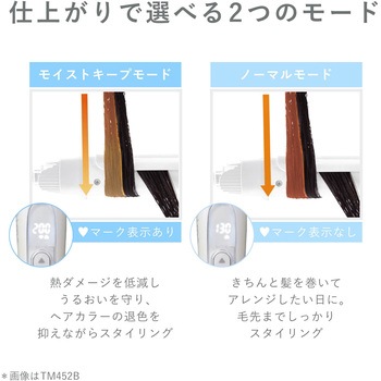 ヘアアイロン 2WAY ( ストレート & カール ) マイナスイオン スチーム 26mm/32mm 90~200℃(23段階調節) 自動熱制御 自動電源OFF 海外対応 elims テスコム