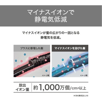 くるくるドライヤー カールドライヤー マイナスイオン ワイドキャッチブラシ 付け替え簡単 3段階切替 (DRY-SET-COOL) 先玉加工 ブラシ水洗いOK テスコム