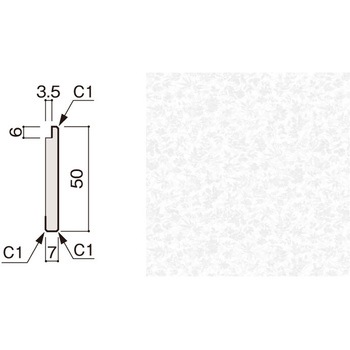 グラビオLB石目・抽象柄納め部材巾木3mm 大建工業