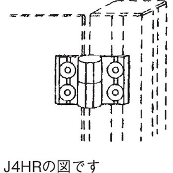 アルミフレーム System40 用抜差蝶番 青木精密工業