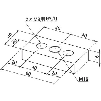 アルミフレーム System40 用スチールフートブラケット 青木精密工業