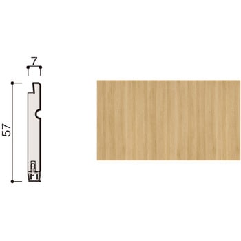 ハピアウォールハードタイプⅡ 専用施工部材巾木壁パネル/腰パネル共通部材 大建工業