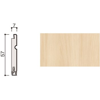 ハピアウォールハードタイプⅡ 専用施工部材巾木壁パネル/腰パネル共通部材 大建工業