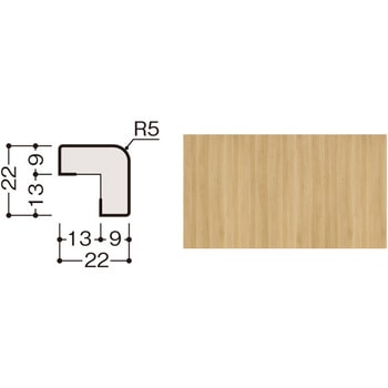 ハピアウォールベーシックタイプⅡ専用施工部材 出隅腰パネル/専用部材(縦部材) DAIKEN(旧:大建工業)