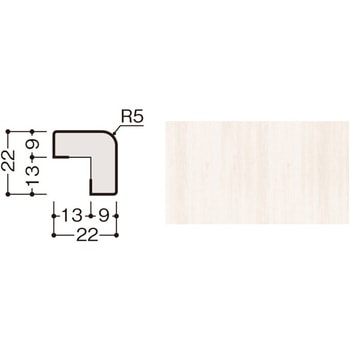 ハピアウォールベーシックタイプⅡ専用施工部材 出隅腰パネル/専用部材(縦部材) DAIKEN(旧:大建工業)