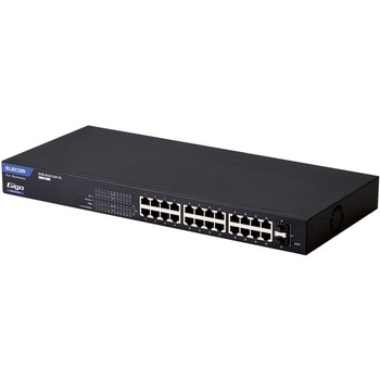 スイッチングハブ LANハブ Giga対応 1000/100/10Mbps 金属筐体 AC電源 ファンレス 静音 エレコム