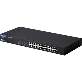 スイッチングハブ LANハブ レイヤー2 Giga対応 PoE アンマネージ 1000/100/10Mbps 金属筐体 - エレコム