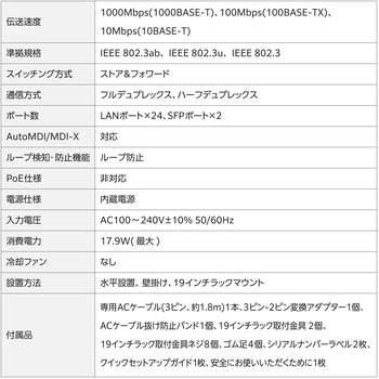 法人向け スイッチングハブ WEBスマート Giga対応 1000BASE-T対応 3年保証 エレコム