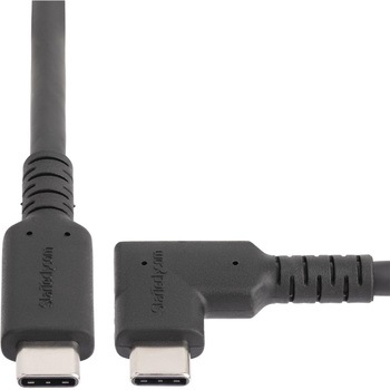 USB-Cケーブル/L字型コネクター/高耐久/2m/USB 3.2 Gen 1/4K60Hz DP Altモード/100W PD/アラミド繊維補強/同期 充電 StarTech.com