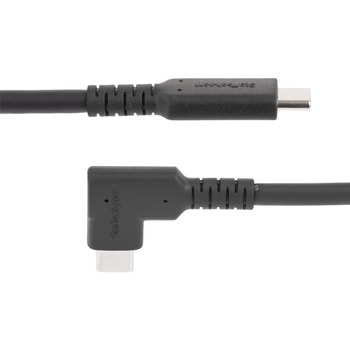 USB-Cケーブル/L字型コネクター/高耐久/1m/USB 3.2 Gen 1/4K60Hz DP Altモード/100W PD/アラミド繊維補強/同期 充電 StarTech.com