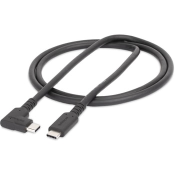 USB-Cケーブル/L字型コネクター/高耐久/1m/USB 3.2 Gen 1/4K60Hz DP Altモード/100W PD/アラミド繊維補強/同期 充電 StarTech.com