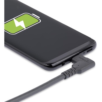 USB-Cケーブル/L字型コネクター/高耐久/1m/USB 3.2 Gen 1/4K60Hz DP Altモード/100W PD/アラミド繊維補強/同期 充電 StarTech.com