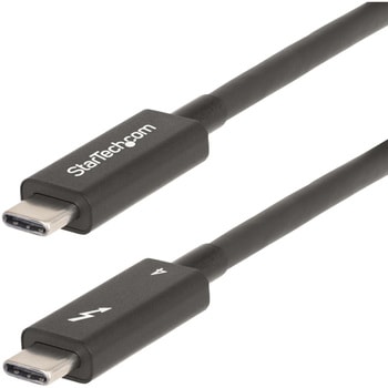 Thunderbolt 4ケーブル/2m/8K60Hz/40Gbps/100W PD/USB4 USB-C互換/映像出力 StarTech.com