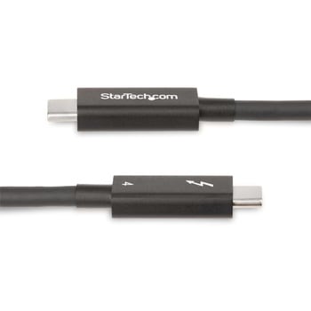 Thunderbolt 4ケーブル/2m/8K60Hz/40Gbps/100W PD/USB4 USB-C互換/映像出力 StarTech.com