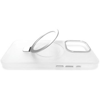 iPhone15Plus磁気ワイヤレス充電対応スタンドリング付背面ケース エアージェイ