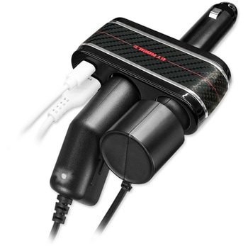 DCシガーソケットアダプター 2ソケット+USB(A+C) エアージェイ