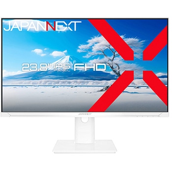 液晶ディスプレイ 23.8型/1920×1080/HDMI×1、VGA×1/ホワイト/スピーカー有/2年保証 JAPANNEXT