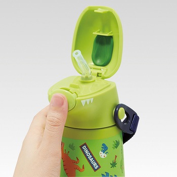 ダイカットステンレスボトル 370ml ディノサウルス スケーター