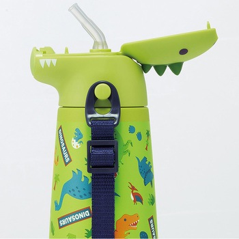 ダイカットステンレスボトル 370ml ディノサウルス スケーター