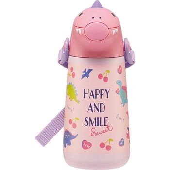 ダイカットステンレスボトル 370ml ハッピー&スマイル スケーター