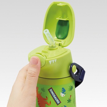 ダイカットステンレスボトル 370ml ハッピー&スマイル スケーター