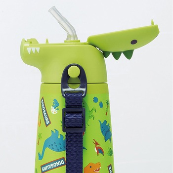ダイカットステンレスボトル 370ml ハッピー&スマイル スケーター