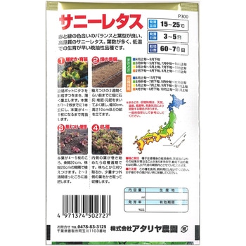 【タネ】 耐病 サニーレタス アタリヤ農園