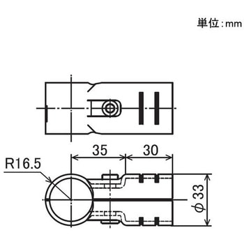 Φ27ステンレス製イレクターパイプ用 メタルジョイント 矢崎化工