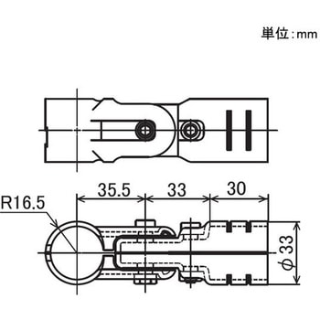 Φ27ステンレス製イレクターパイプ用 メタルジョイント 矢崎化工