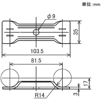 Φ27ステンレス製イレクターパイプ用 支持板 矢崎化工