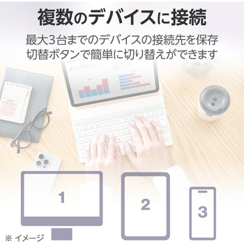 キーボード 無線 Bluetooth パンタグラフ式 ミニ テンキーレス コンパクト 薄型 充電式 スタンド付 マルチペアリング(3台) 日本語配列 Slint エレコム