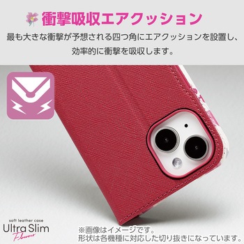 Galaxy S23 FE (SCG24) ケース レザー カバー 手帳型 マグネット フラップ 衝撃吸収 ワイヤレス充電可 エレコム