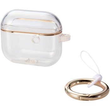 AirPods 第3世代 ケース ソフト 落下防止 カラビナ付 ケース一体型コネクターキャップ付き &me エレコム