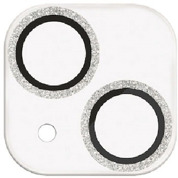 iPhone14/14Plus カメラフィルム ガラス グリッター仕様 高透明 表面硬度10H 指紋防止 &me エレコム