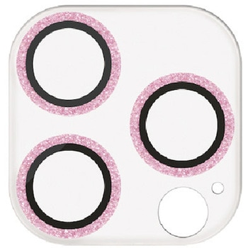 iPhone15Pro/15ProMax カメラフィルム ガラス グリッター仕様 高透明 表面硬度10H 指紋防止 &me エレコム