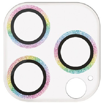 iPhone15Pro/15ProMax カメラフィルム ガラス グリッター仕様 高透明 表面硬度10H 指紋防止 &me エレコム