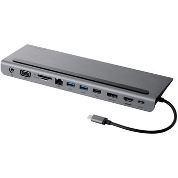 TypeC ドッキングステーション ハブ 11-in-1 PD 85W出力 【Windows Mac iPad 等対応】 エレコム