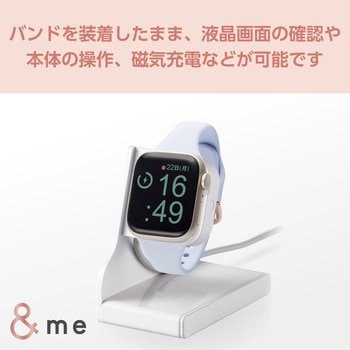 アップルウォッチバンド SE(第2/第1世代)/Series9 8 7 6 5 4 3 2 1 シリコン ベルト 耐衝撃 スリム エレコム