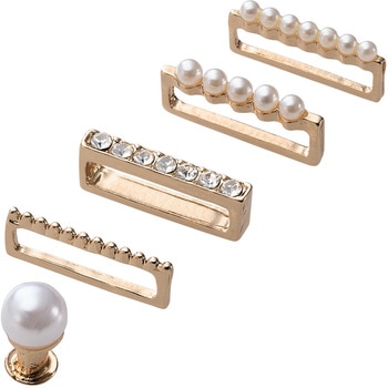 アップルウォッチ アクセサリー バンドチャーム リング×4 ピンズ×1 スリム用 &me エレコム