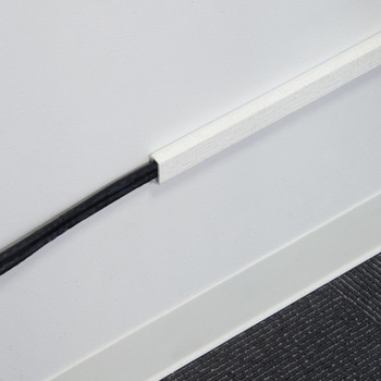壁用フラットモール ストレート両面テープ付1m 幅21mm 織目 BUFFALO(バッファロー)