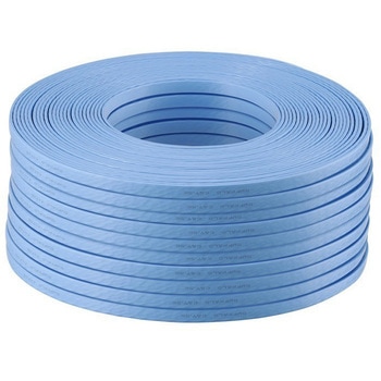 ツメの折れないLANケーブル Cat5e フラット100m ブルー BUFFALO(バッファロー)