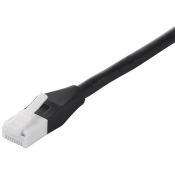 ツメ折れ防止 LANケーブル Cat5e 2m ブラック LA-Y5TS-02BKの