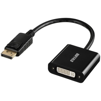 DisplayPort-DVI変換アダプタ ブラック BUFFALO(バッファロー)