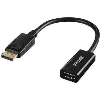 DisplayPort-HDMI変換アダプタ ブラック BUFFALO(バッファロー)